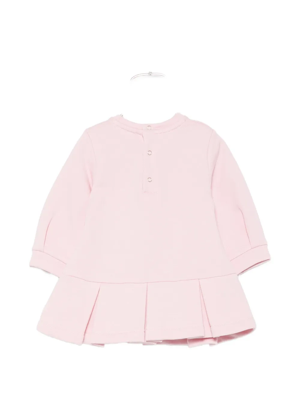 Elisabetta Franchi La Mia Bambina Jurk met geborduurd logo Roze