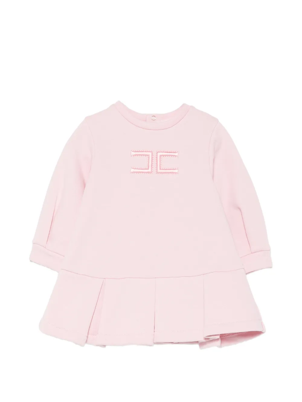 Elisabetta Franchi La Mia Bambina robe à logo brodé - Rose Elisabetta Franchi La Mia Bambina robe à logo brodé - Rose
