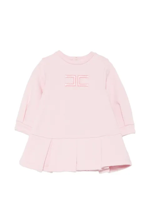Elisabetta Franchi La Mia Bambina logo-embroidered dress