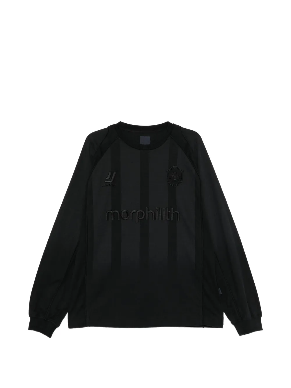 Juun.J striped long-sleeve sweatshirt Zwart