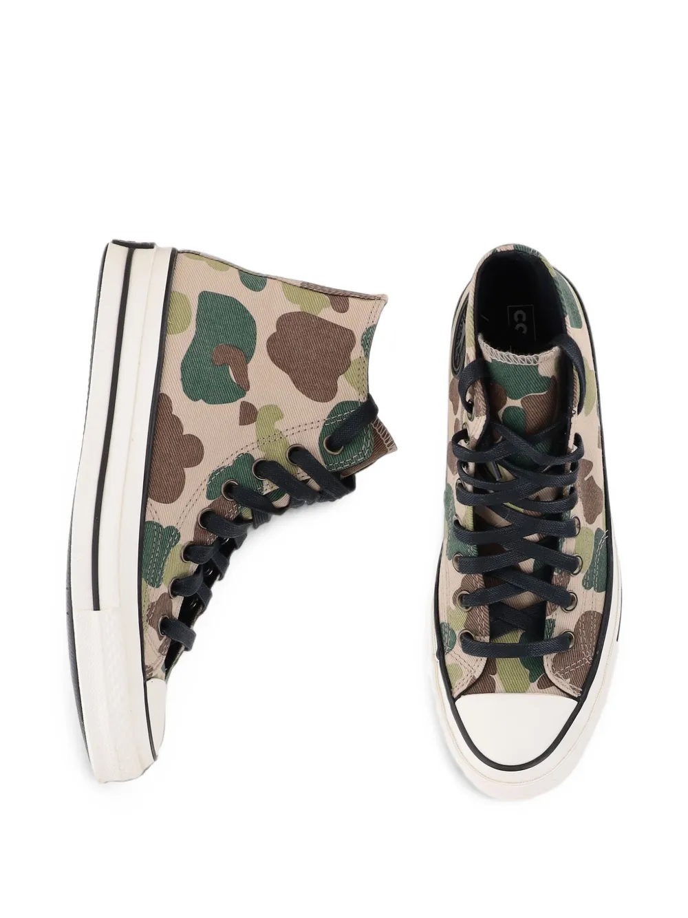 Converse Chuck 70 camouflage-print high-top sneakers Beige