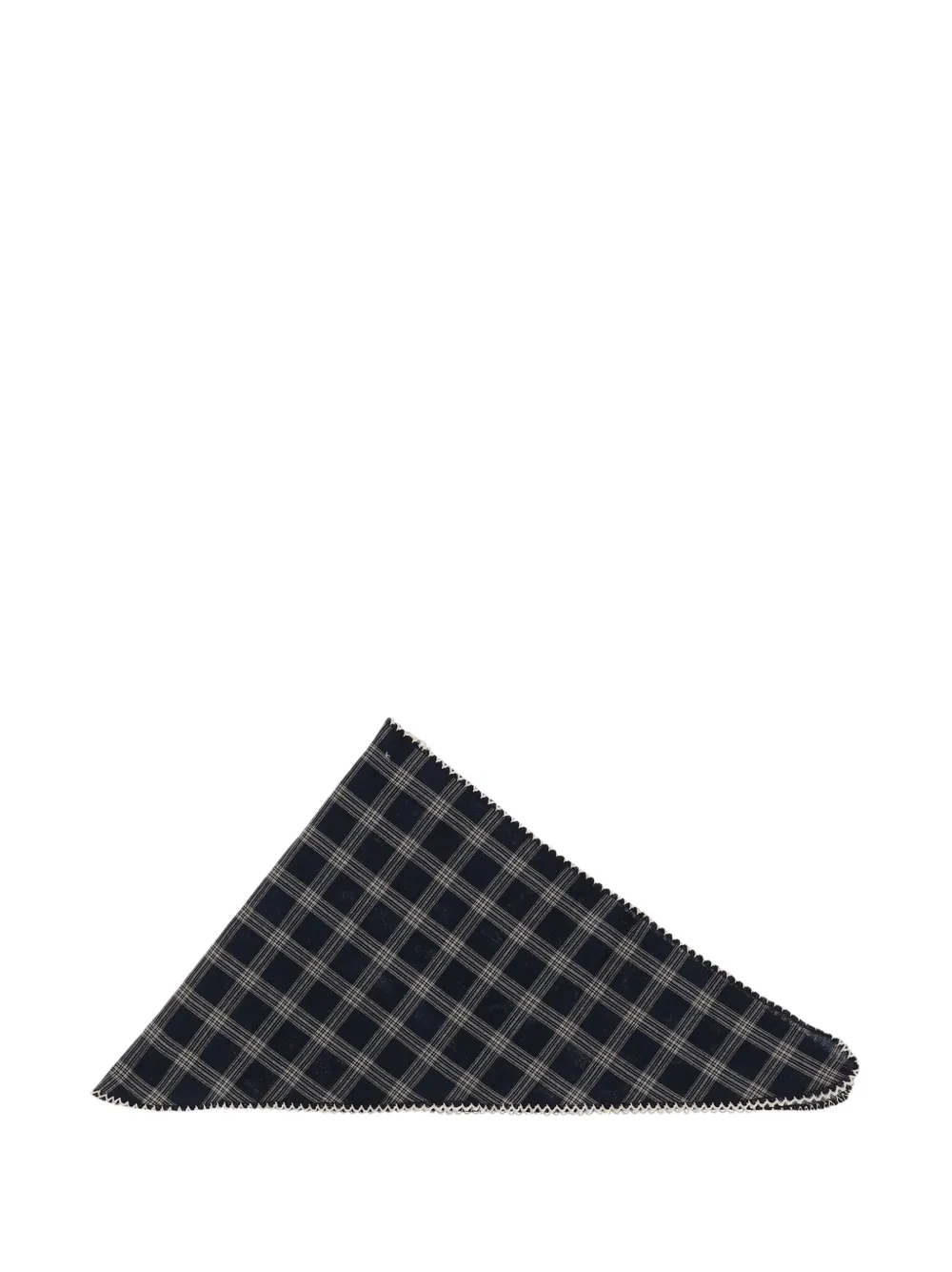 Babe And Tess check-print scarf - Blu