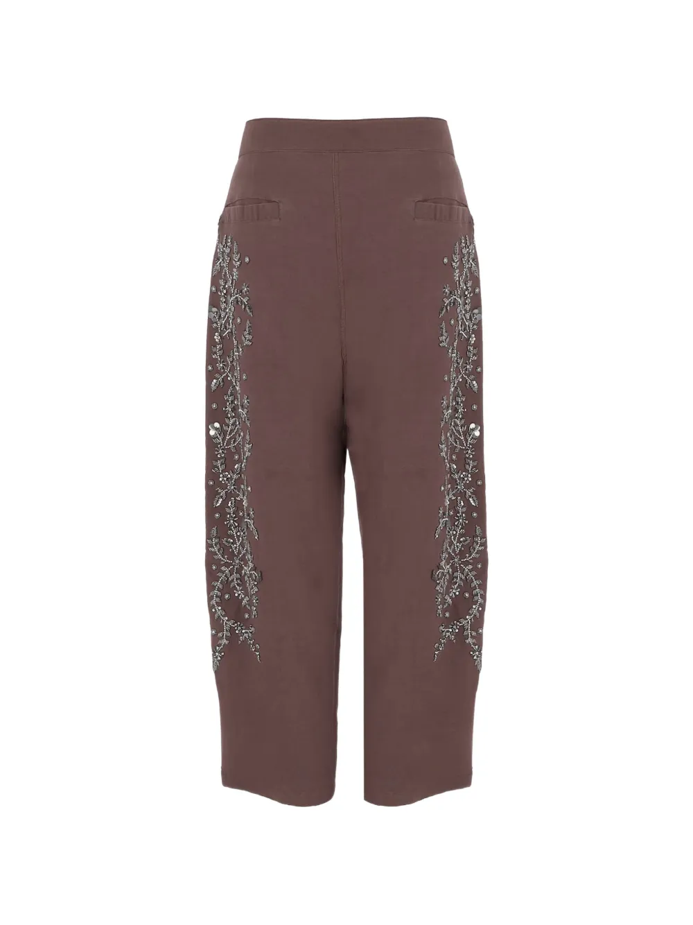 Stella McCartney Broek met ballonpijpen verfraaid met kralen Bruin