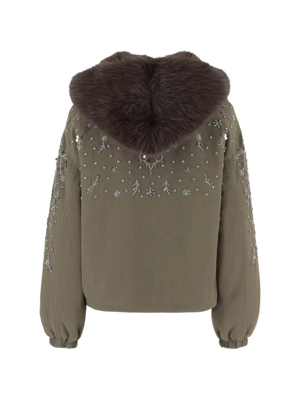 Stella McCartney Novelle jack verfraaid met kristallen Groen