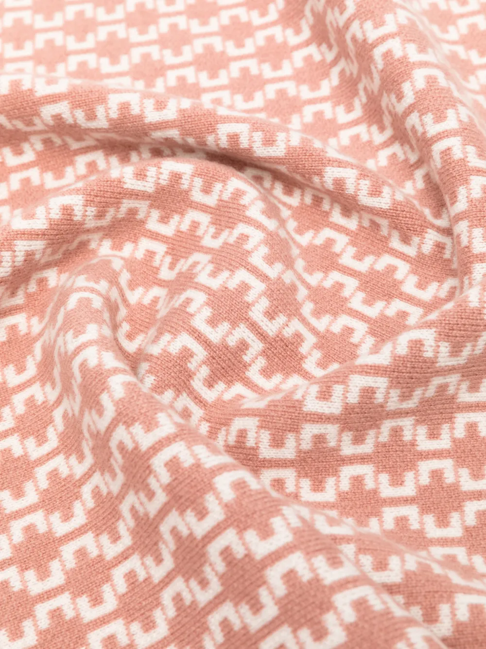 Elisabetta Franchi La Mia Bambina Deken met monogram-print Roze