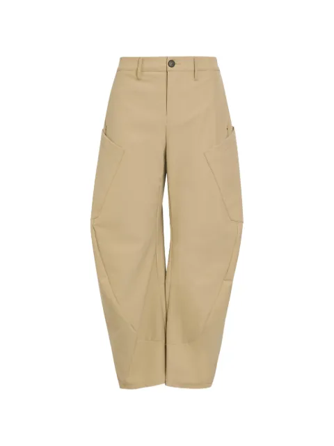 High pantalon cargo à empiècements