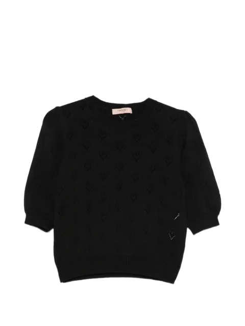 TWINSET sweater with heart pattern
