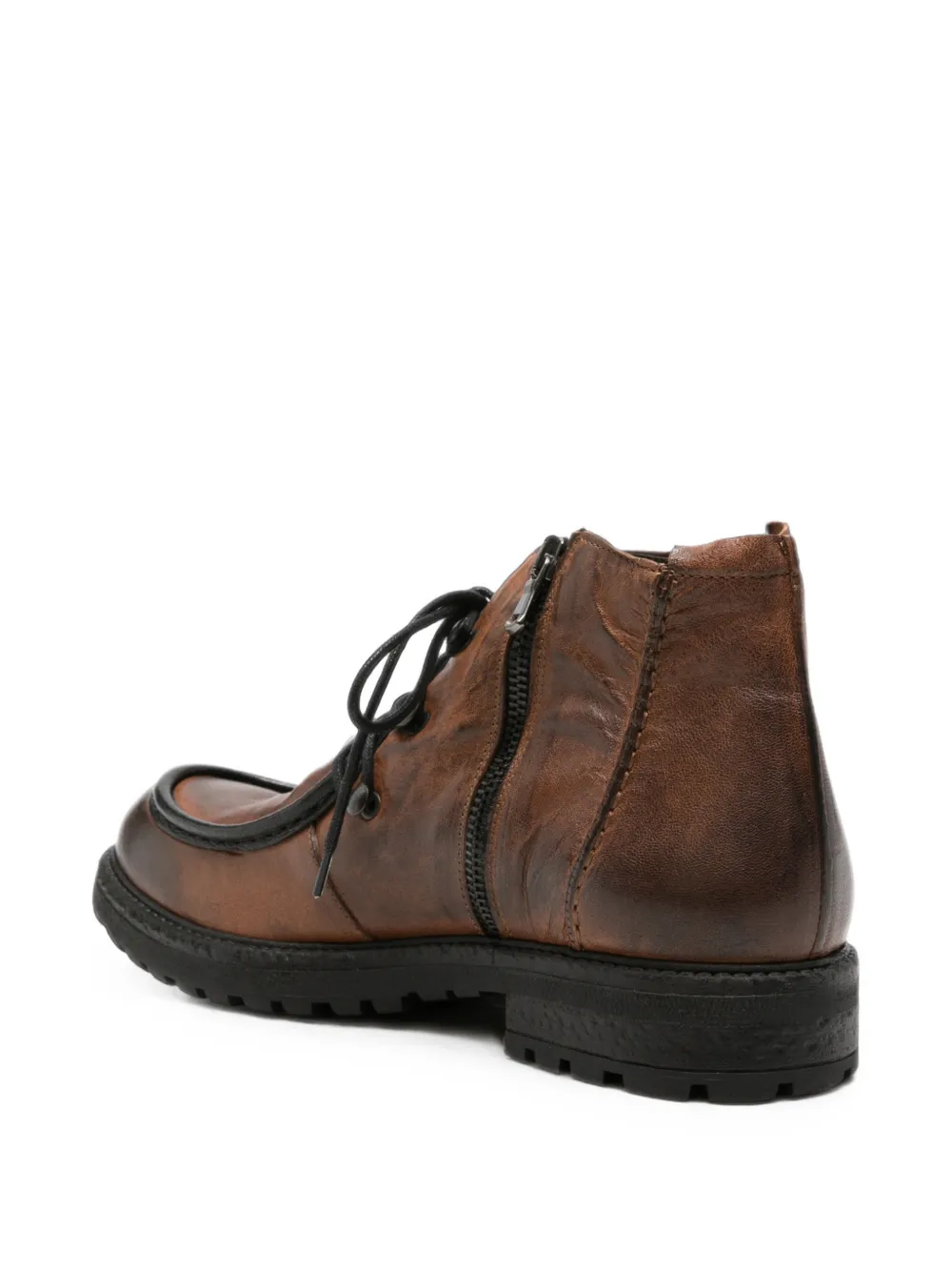 LeQarant lace-up leather ankle boots Bruin