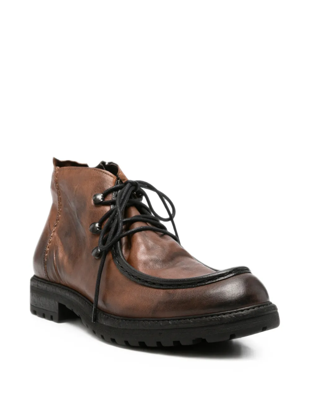LeQarant lace-up leather ankle boots Bruin