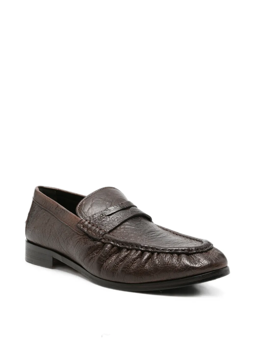 LeQarant grainy-effect loafers Bruin