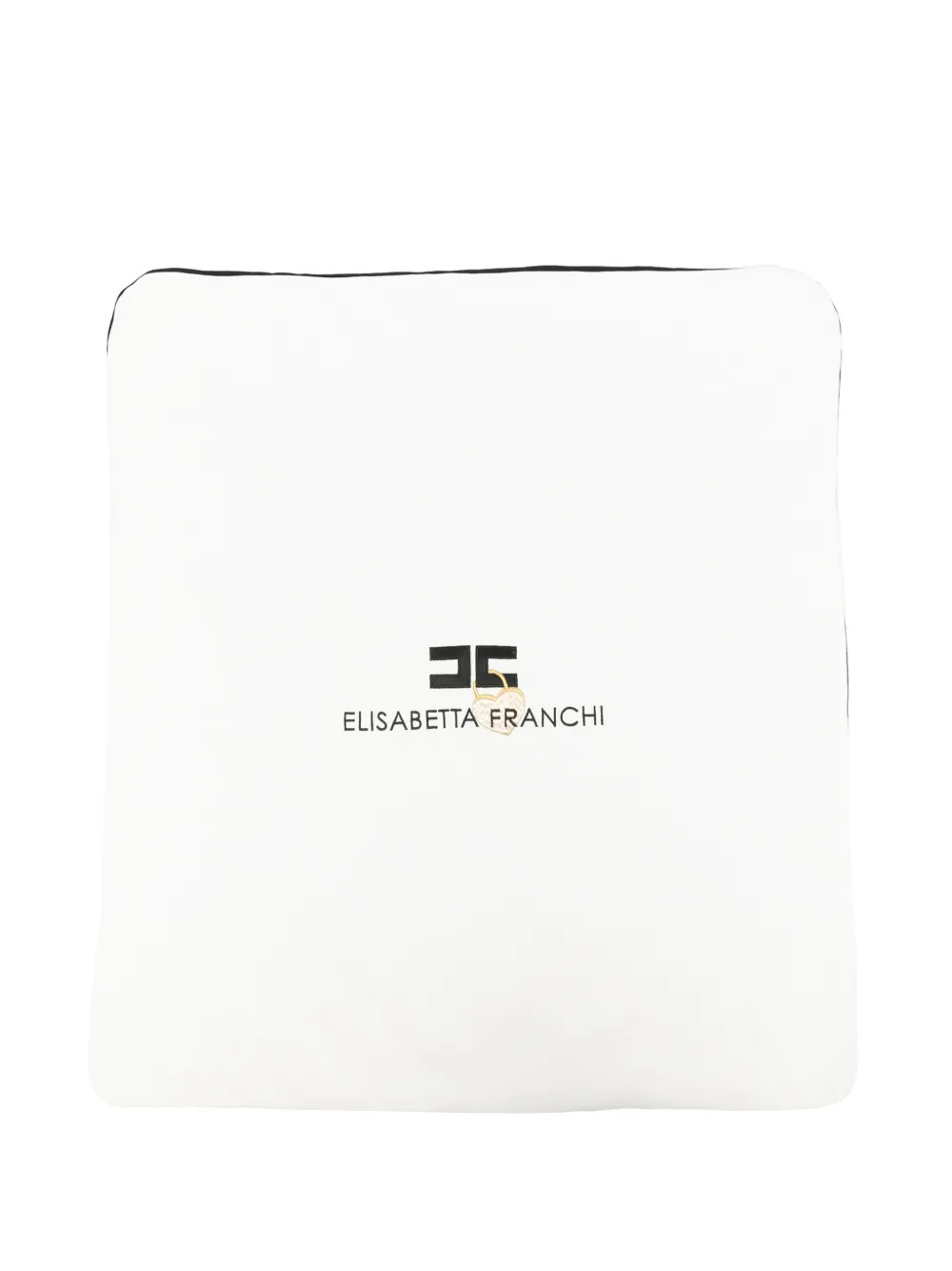 Elisabetta Franchi La Mia Bambina Coperta con ricamo - Bianco