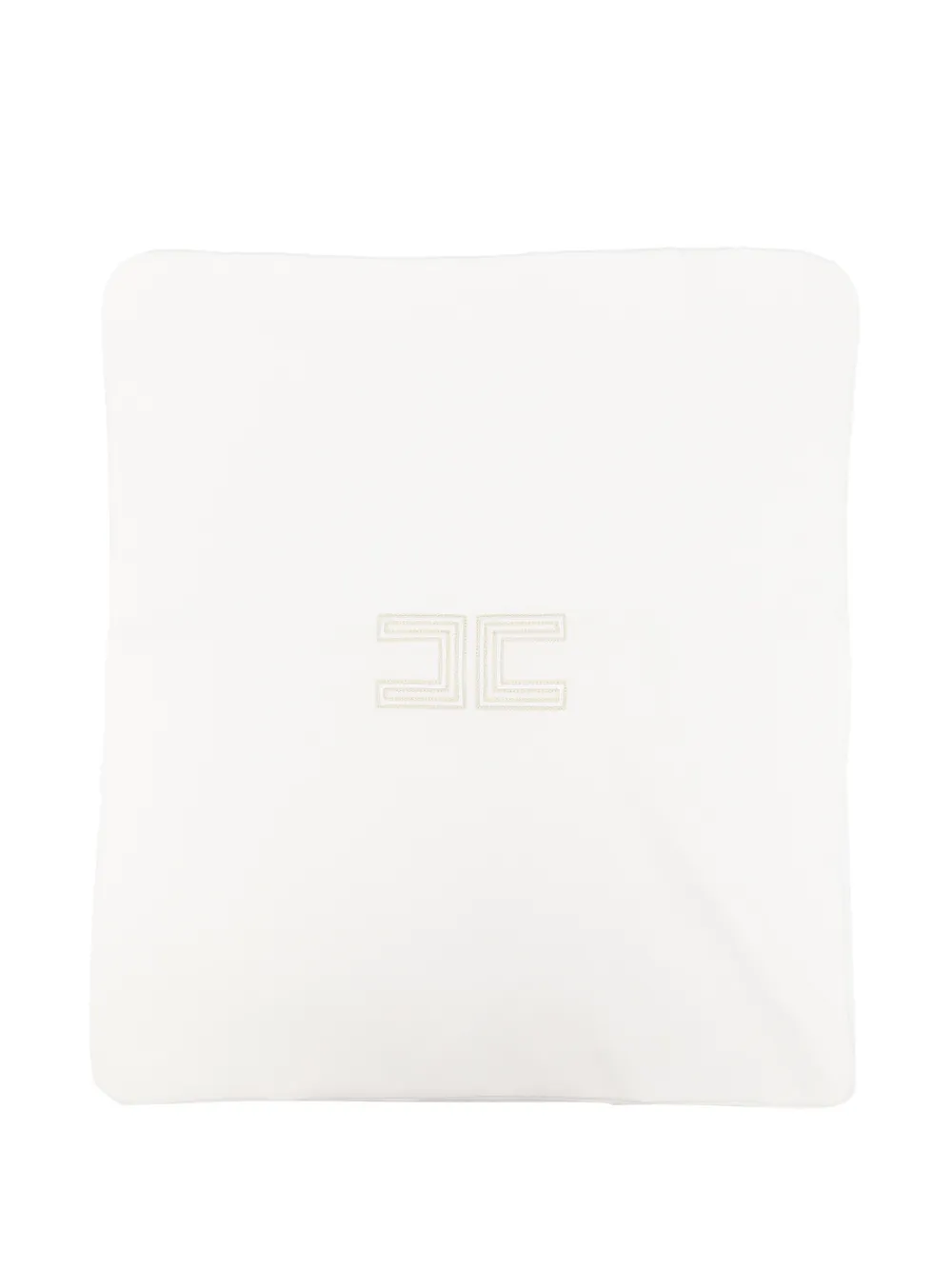 Elisabetta Franchi La Mia Bambina logo-detail blanket - Bianco