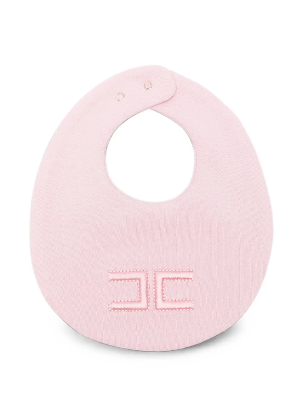 Elisabetta Franchi La Mia Bambina Bavetta logo-embroidered bib - Rosa