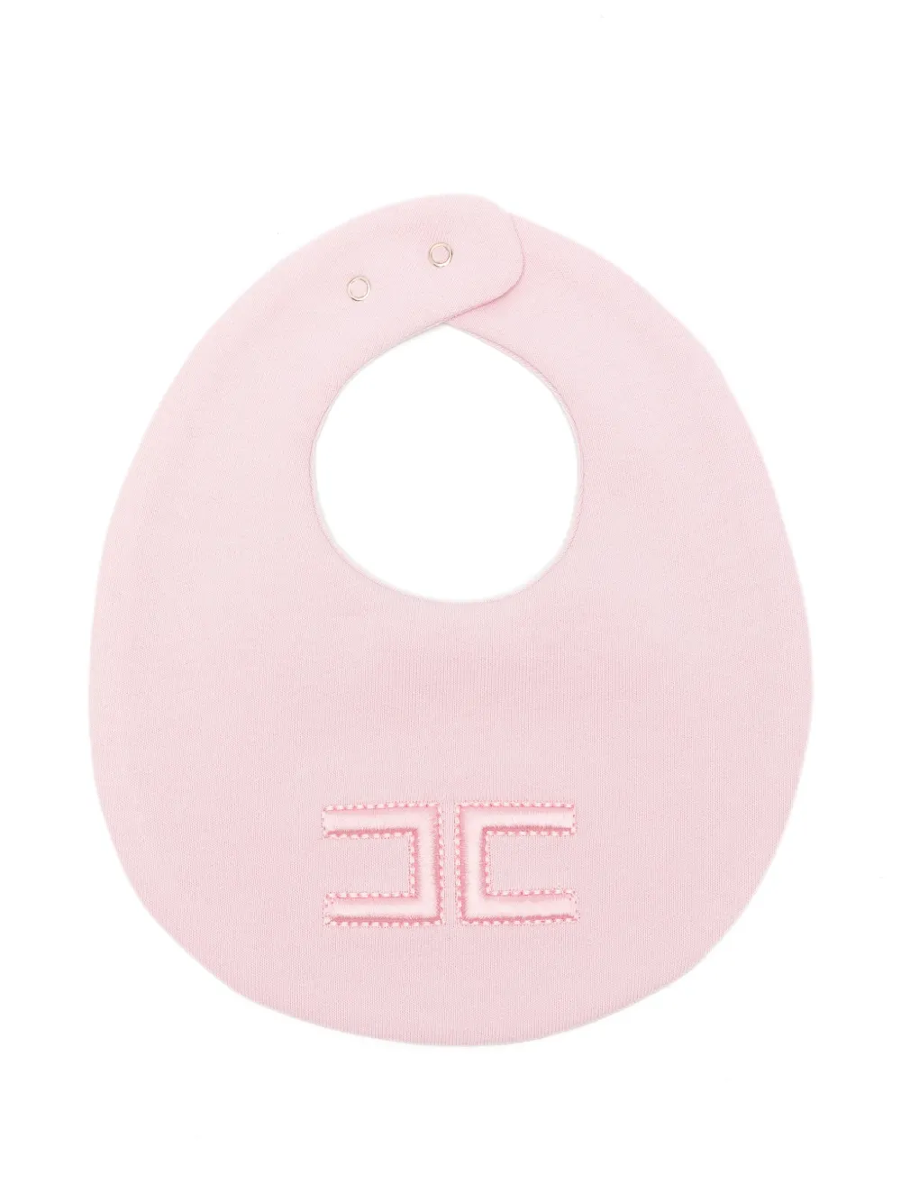 Elisabetta Franchi La Mia Bambina Bavetta logo-embroidered bib - Rosa