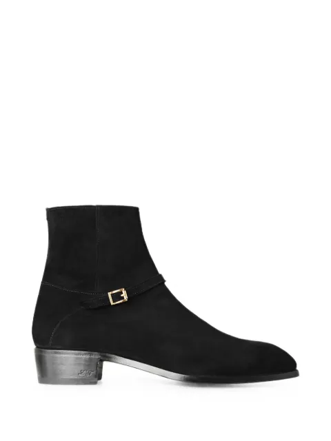Lidfort buckle-strap suede ankle boots