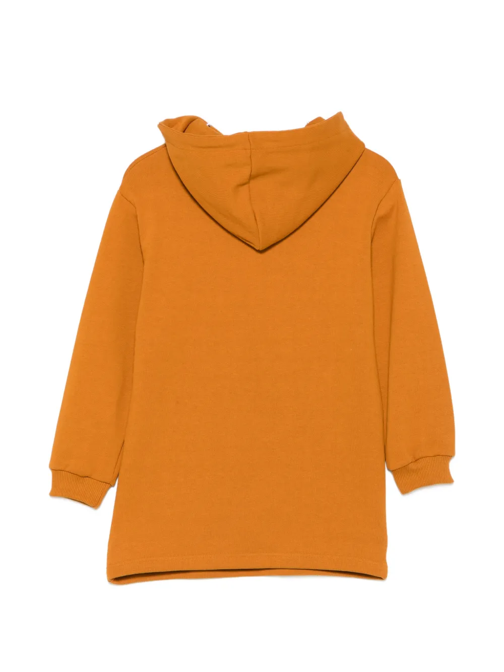 Elisabetta Franchi La Mia Bambina Hoodie-jurk met logoprint Geel