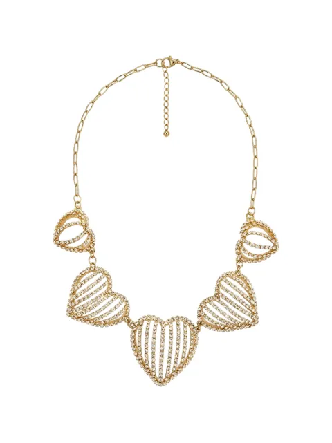 Rosantica crystal-embellished heart-motif necklace