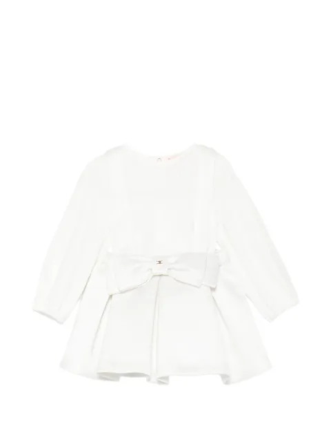 Elisabetta Franchi La Mia Bambina robe plissée à détail de nœud