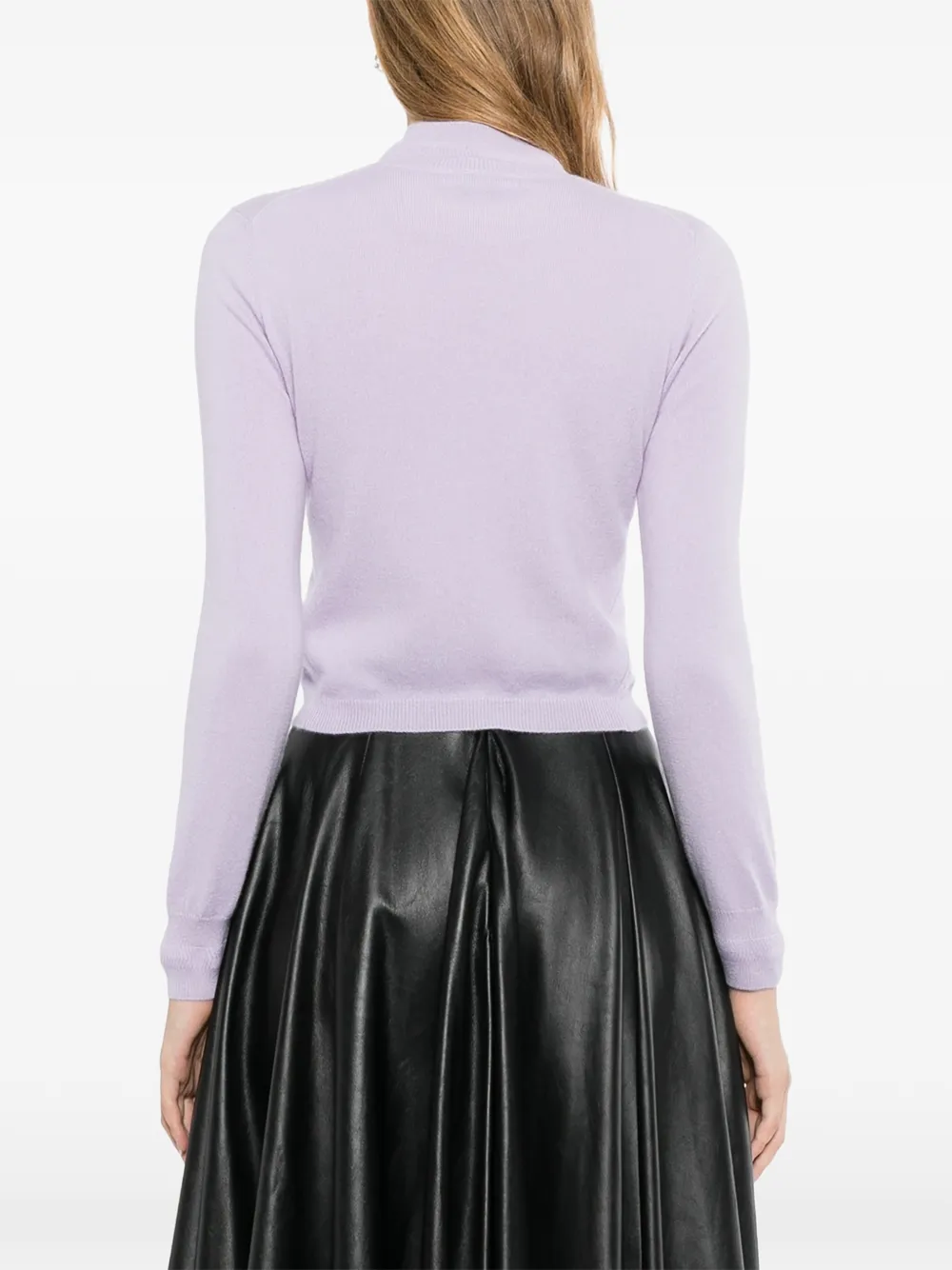 Jil Sander Kasjmier trui met hoge hals Paars