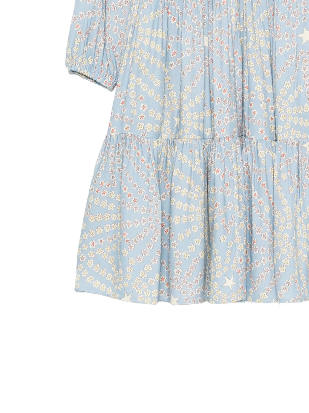 Stella McCartney Kids Jurk met sterprint Blauw