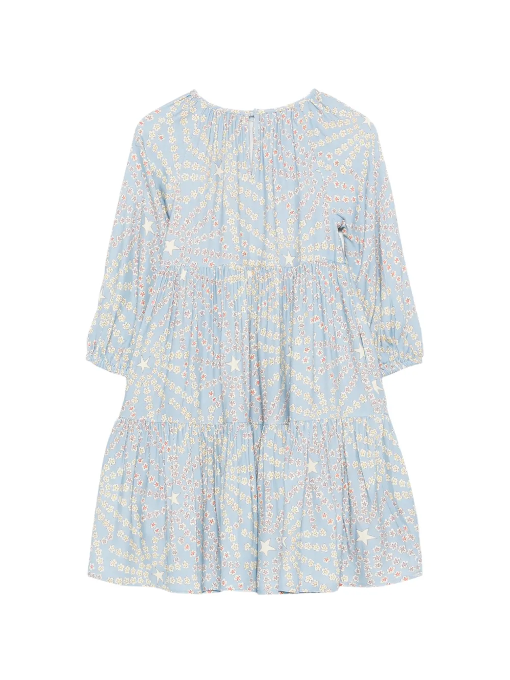 Stella McCartney Kids Jurk met sterprint Blauw