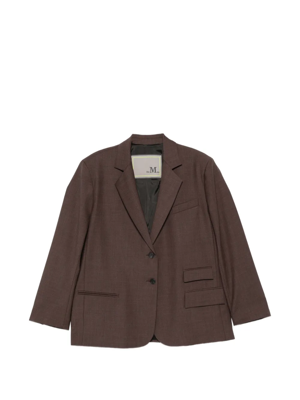 the M.. Carmen single-breasted blazer - Marrone