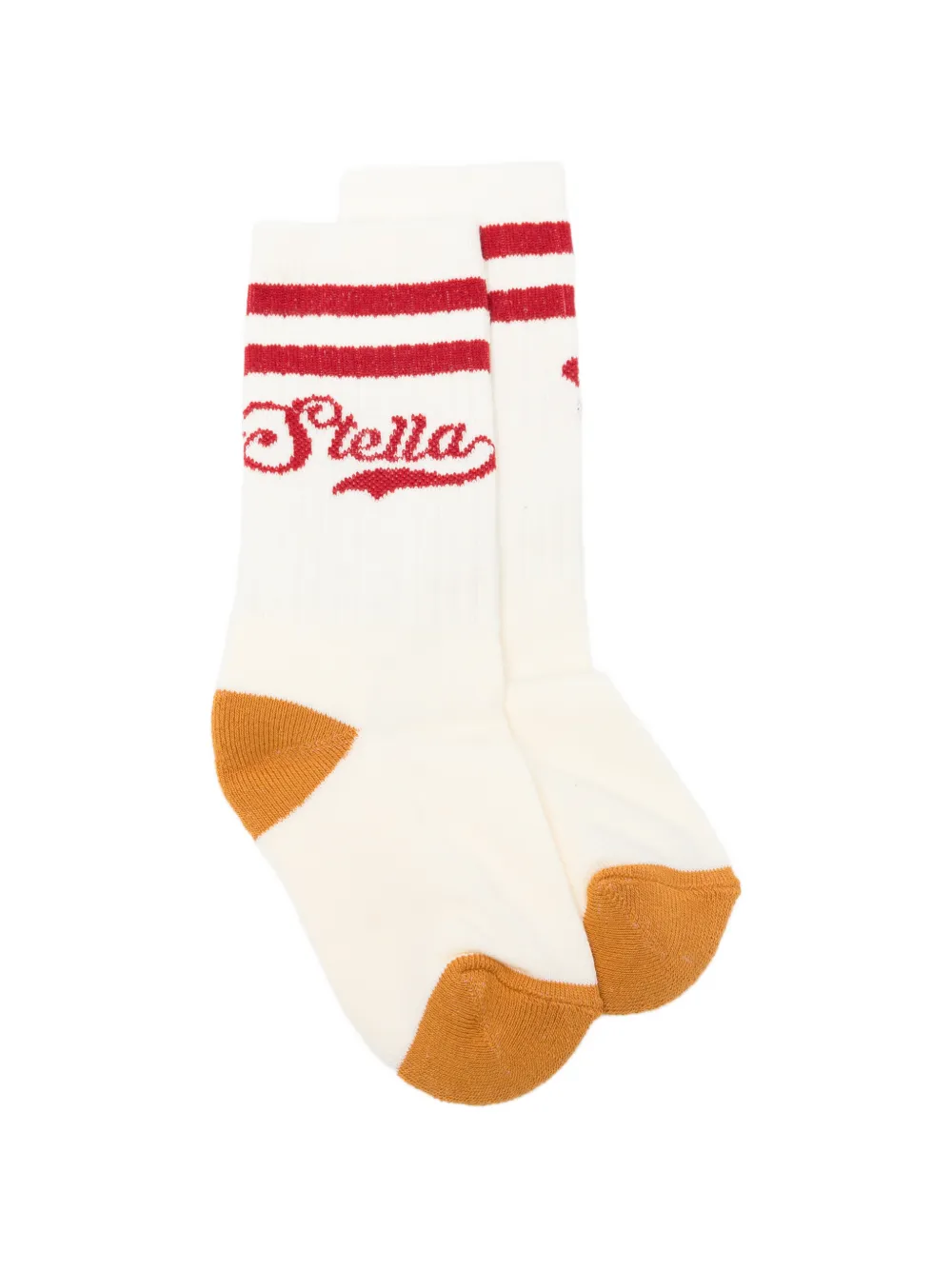 Stella McCartney Kids stripe-detail socks - Toni neutri