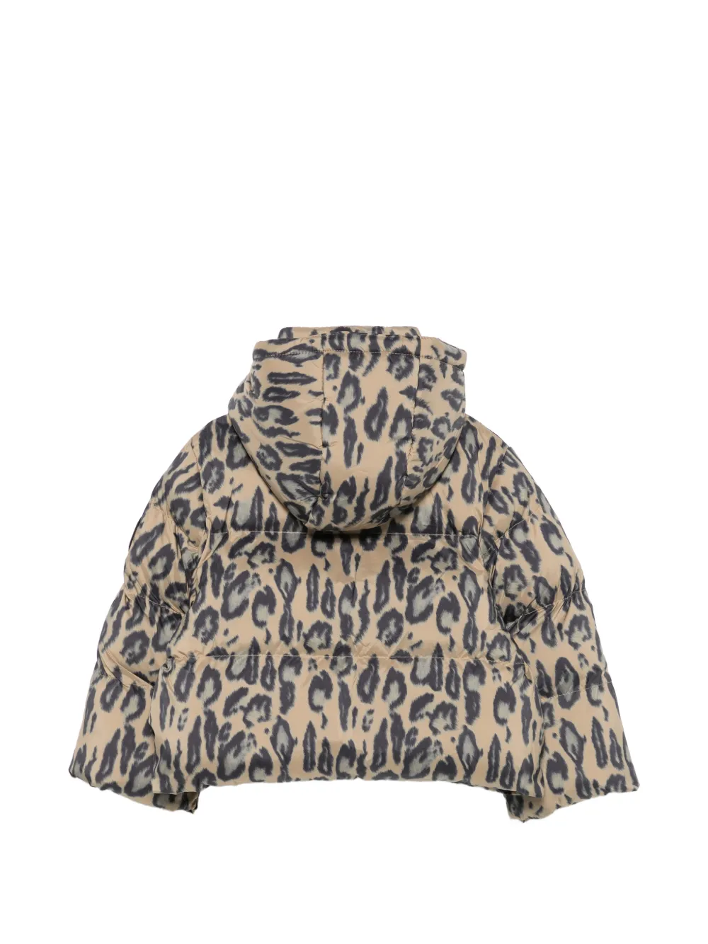 Stella McCartney Kids Donsjack met luipaardprint Beige