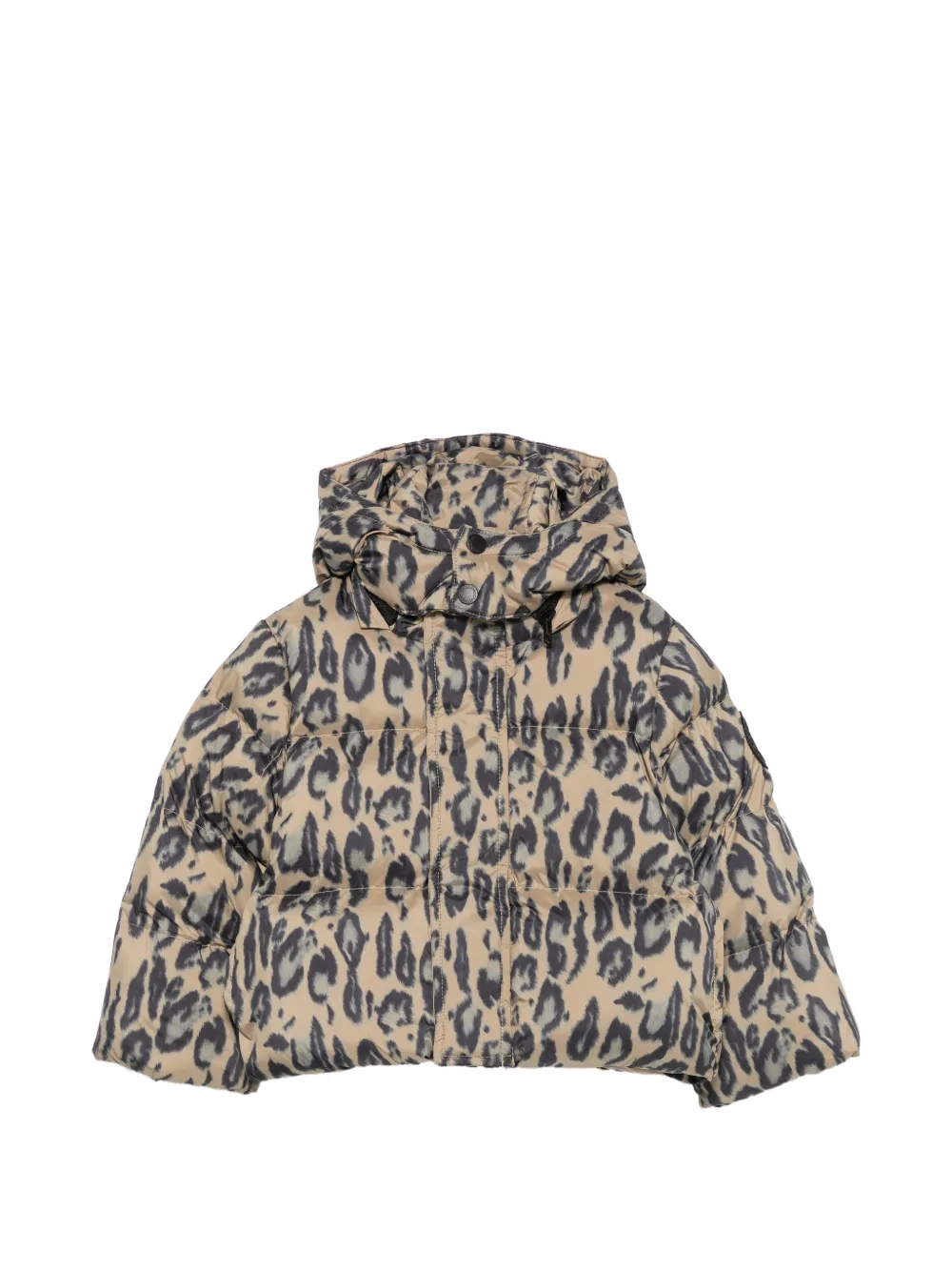Stella McCartney Kids leopard-print puffer jacket - Toni neutri