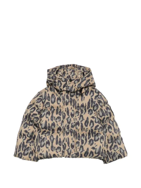 Stella McCartney Kids leopard-print puffer jacket