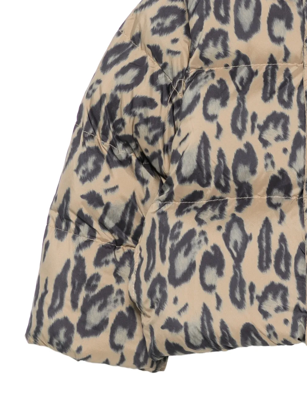 Stella McCartney Kids Donsjack met luipaardprint Beige