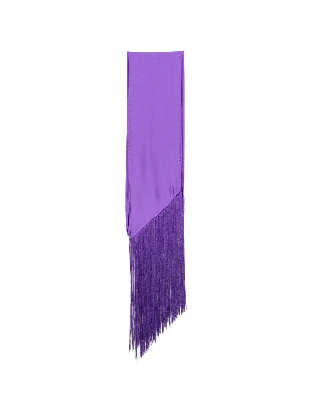 the M.. Safia fringe-trim Safia scarf - Viola