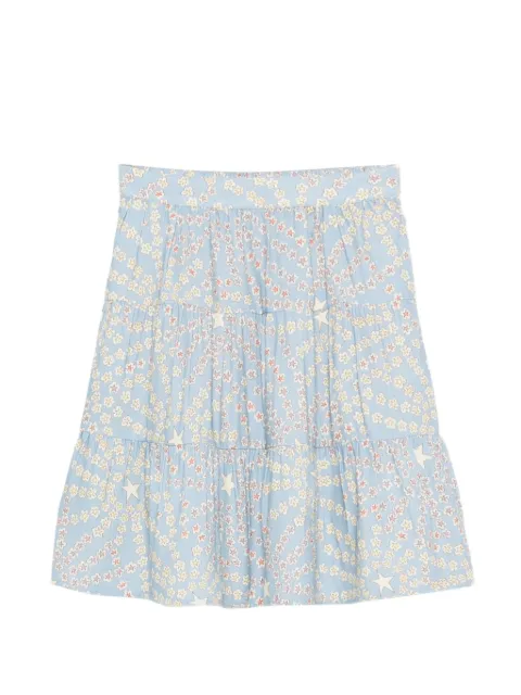 Stella McCartney Kids star-print tiered skirt