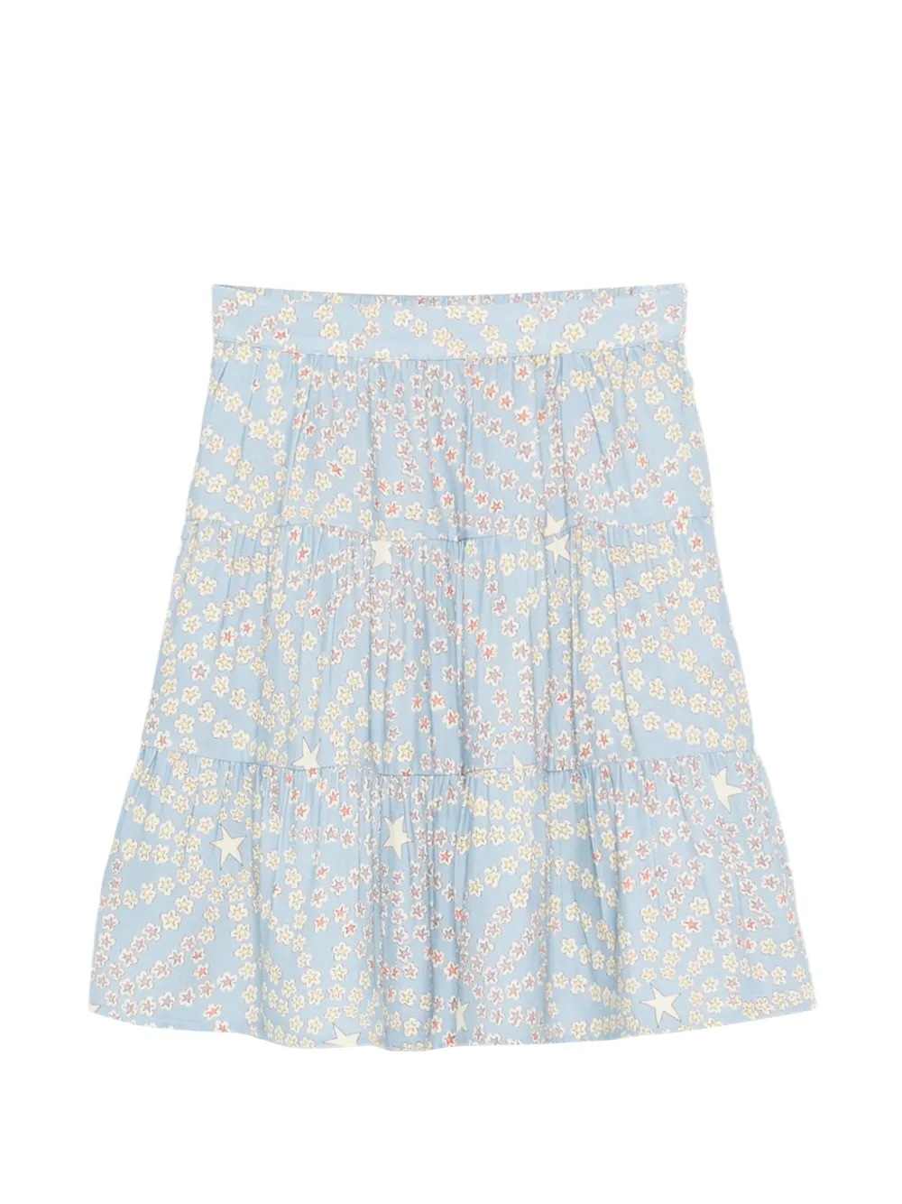 Stella McCartney Kids Gelaagde rok met sterrenprint Blauw