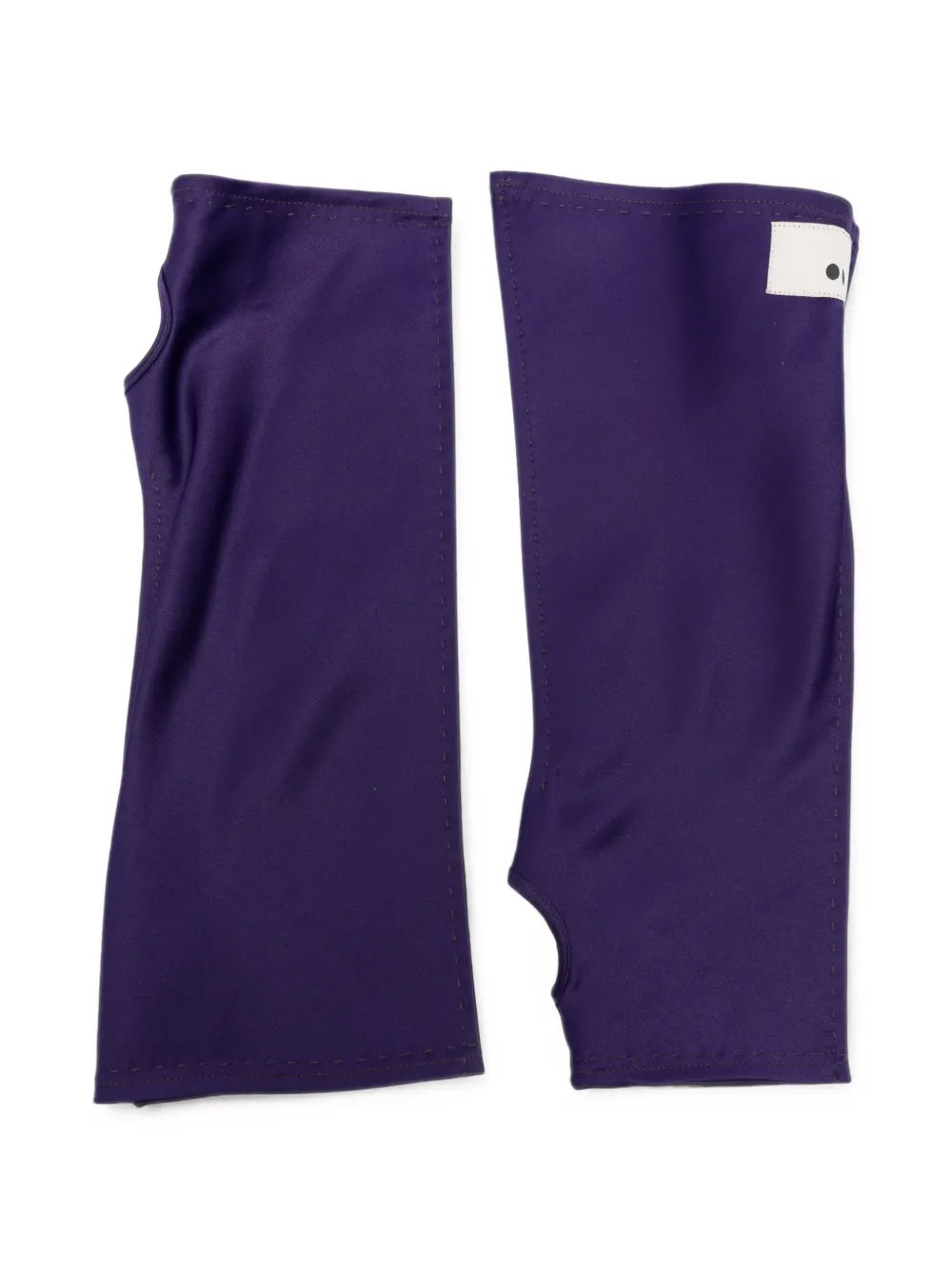 The M Zurich Fingerless Gloves In Purple
