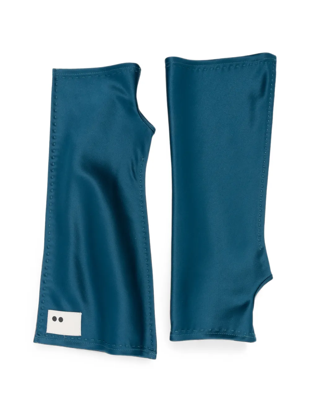The M Zurich Fingerless Gloves In Blue
