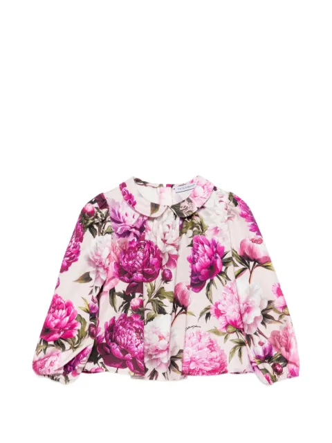 Dolce & Gabbana Kids blusa con motivo floral