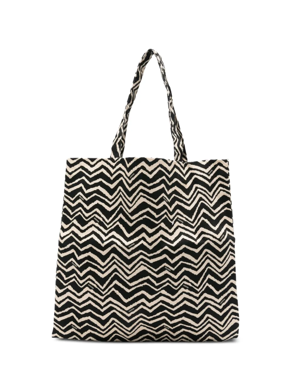 Missoni Kids Borsa tote con motivo a zigzag - Nero