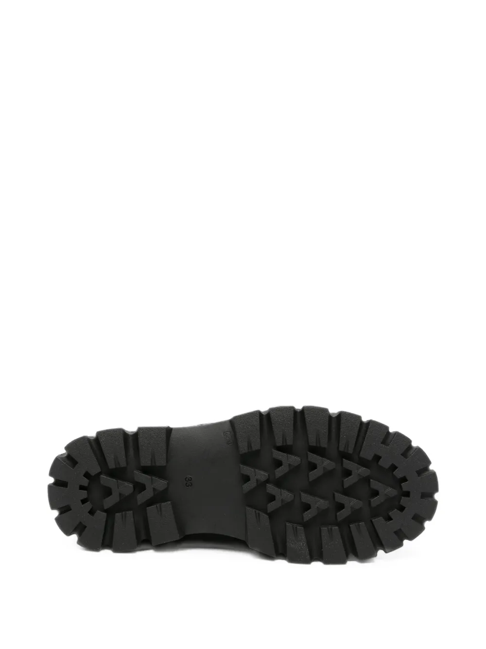 MM6 Maison Margiela Kids logo-print loafers Zwart
