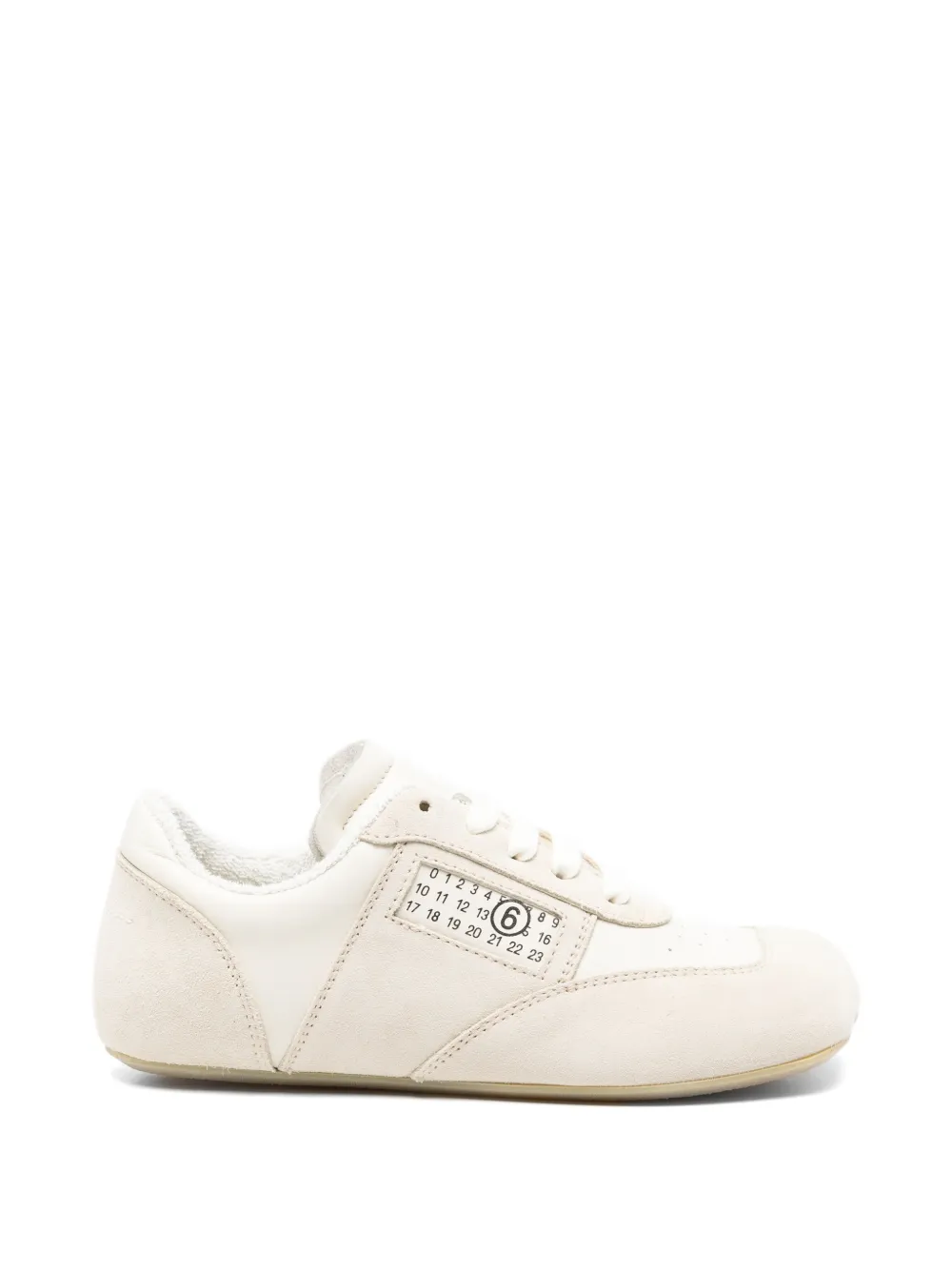 MM6 Maison Margiela Kids logo-print sneakers - Toni neutri
