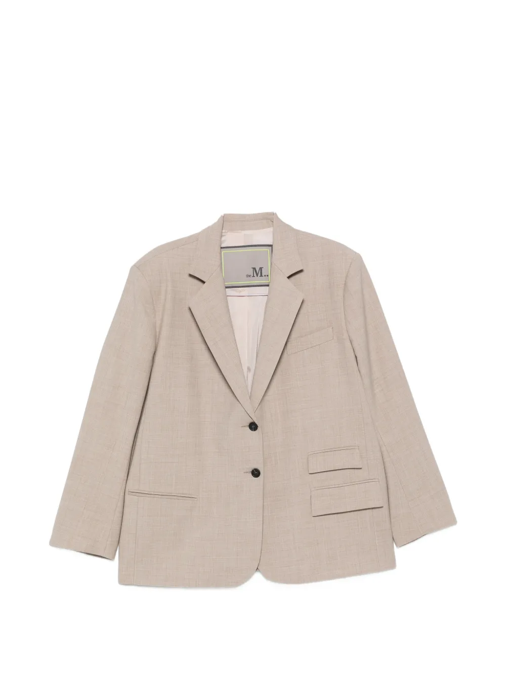 The M Carmen Single-breasted Blazer In 뉴트럴