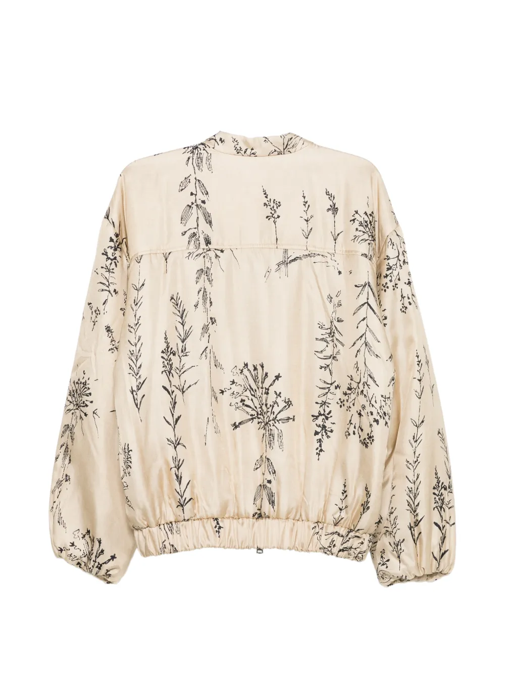 Alysi Bomberjack met bloemenprint Beige