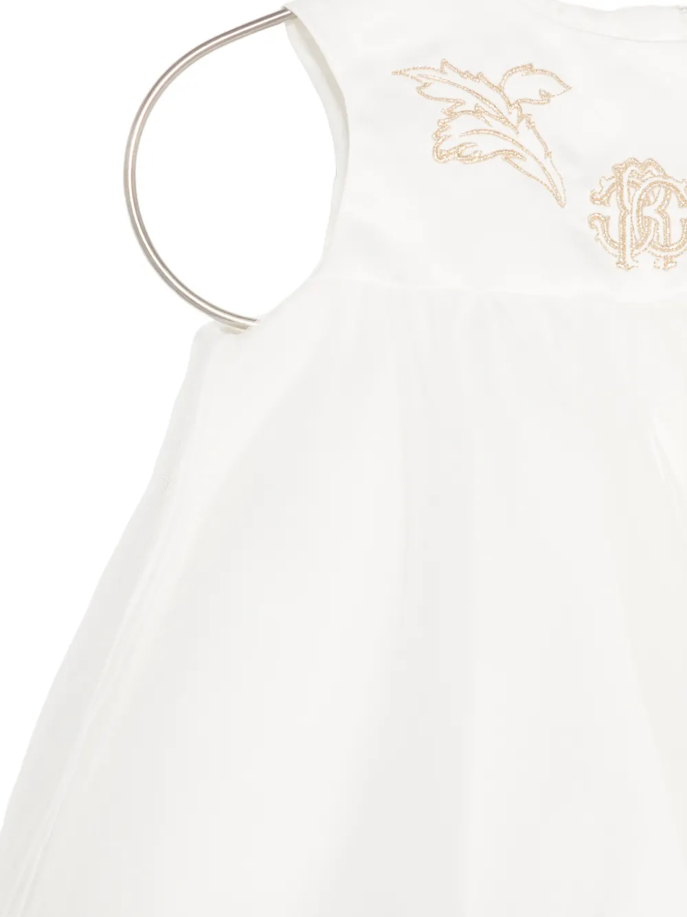 Roberto Cavalli Junior Mouwloze jurk Wit