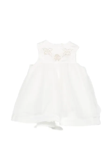 Roberto Cavalli Junior logo-embroidered sleeveless dress