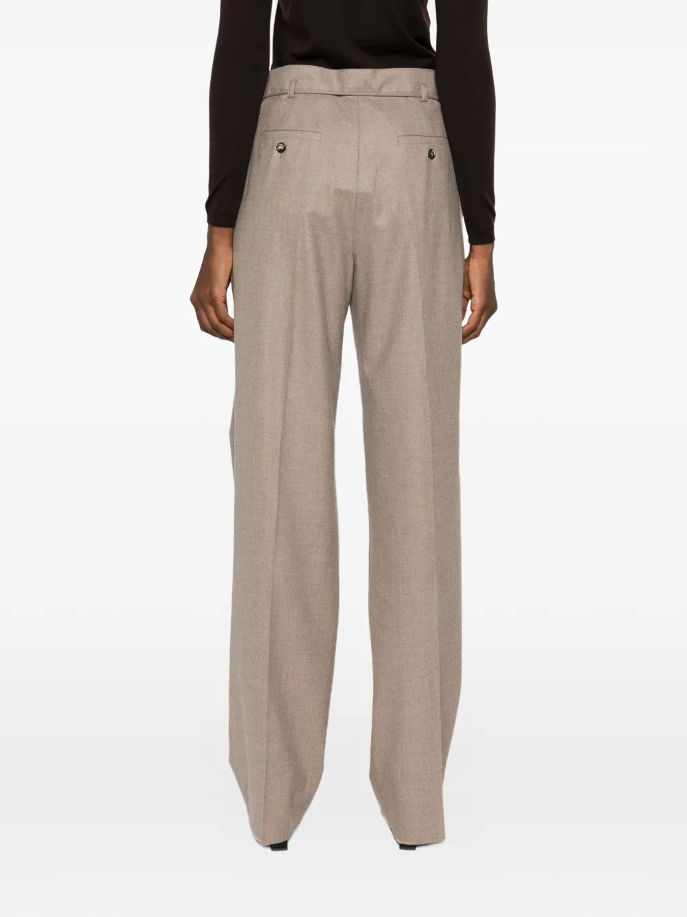 Max Mara Broek met trekkoord Bruin