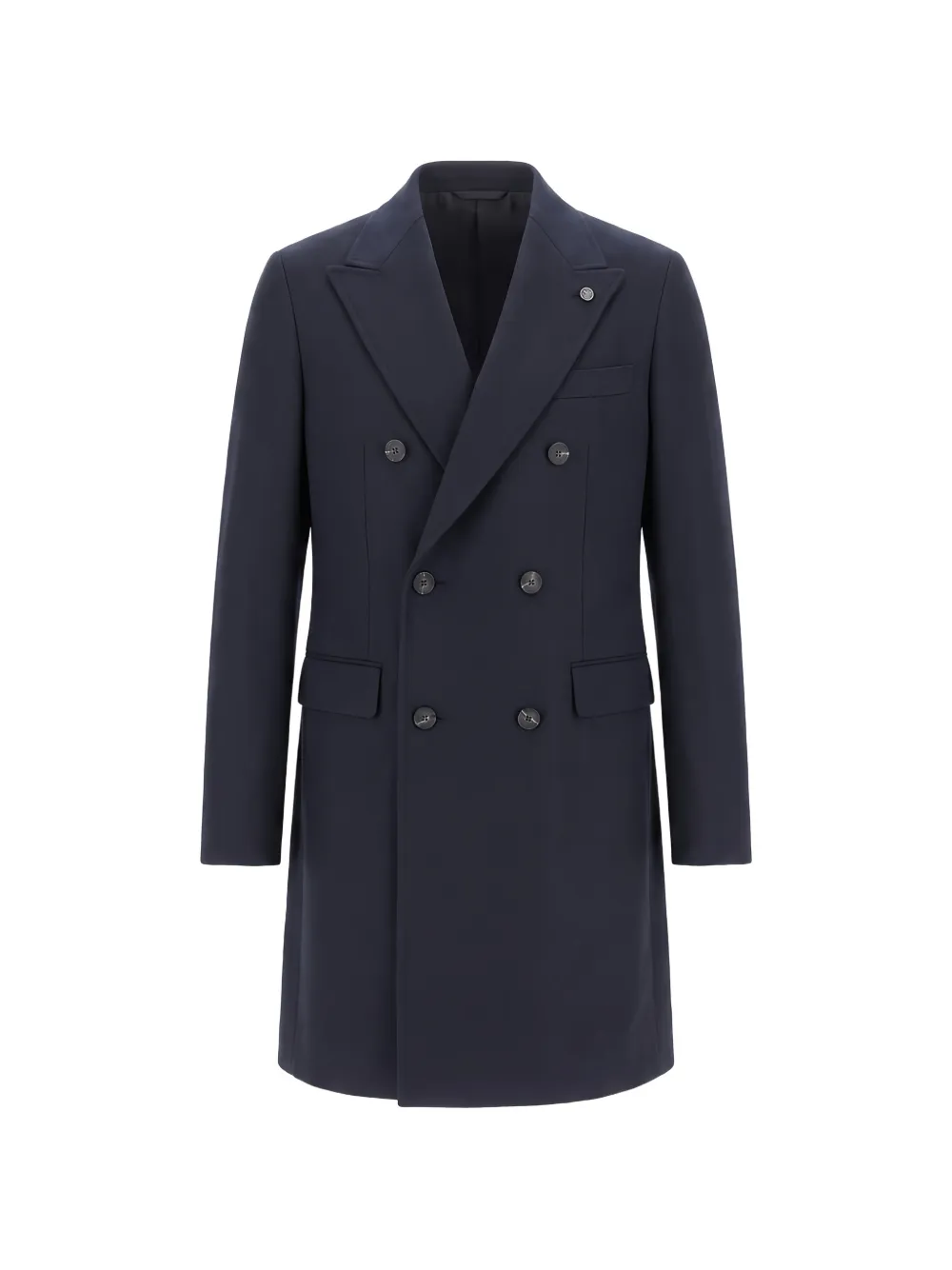 Peserico double-breasted coat - Blu