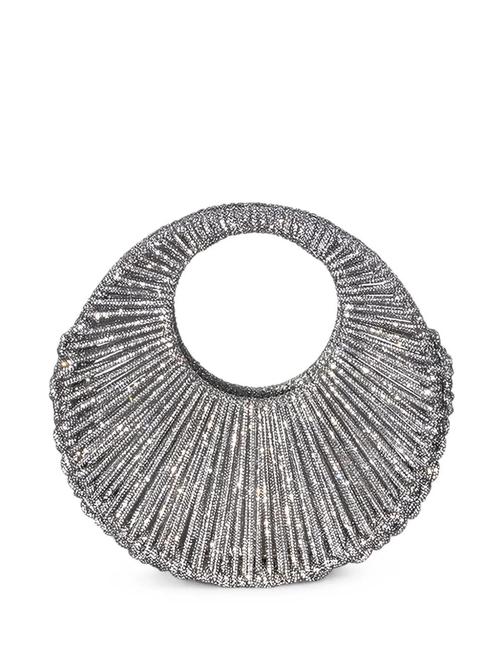 Hibourama Clutch con decorazione - Argento
