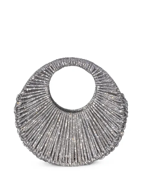 Hibourama Jaya crystal-embellished woven clutch bag