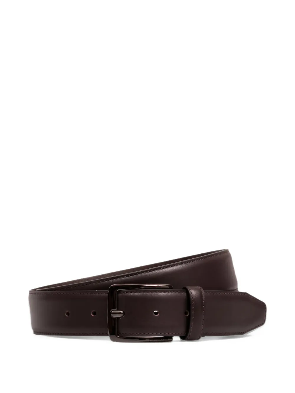 Peserico leather buckle belt - Marrone