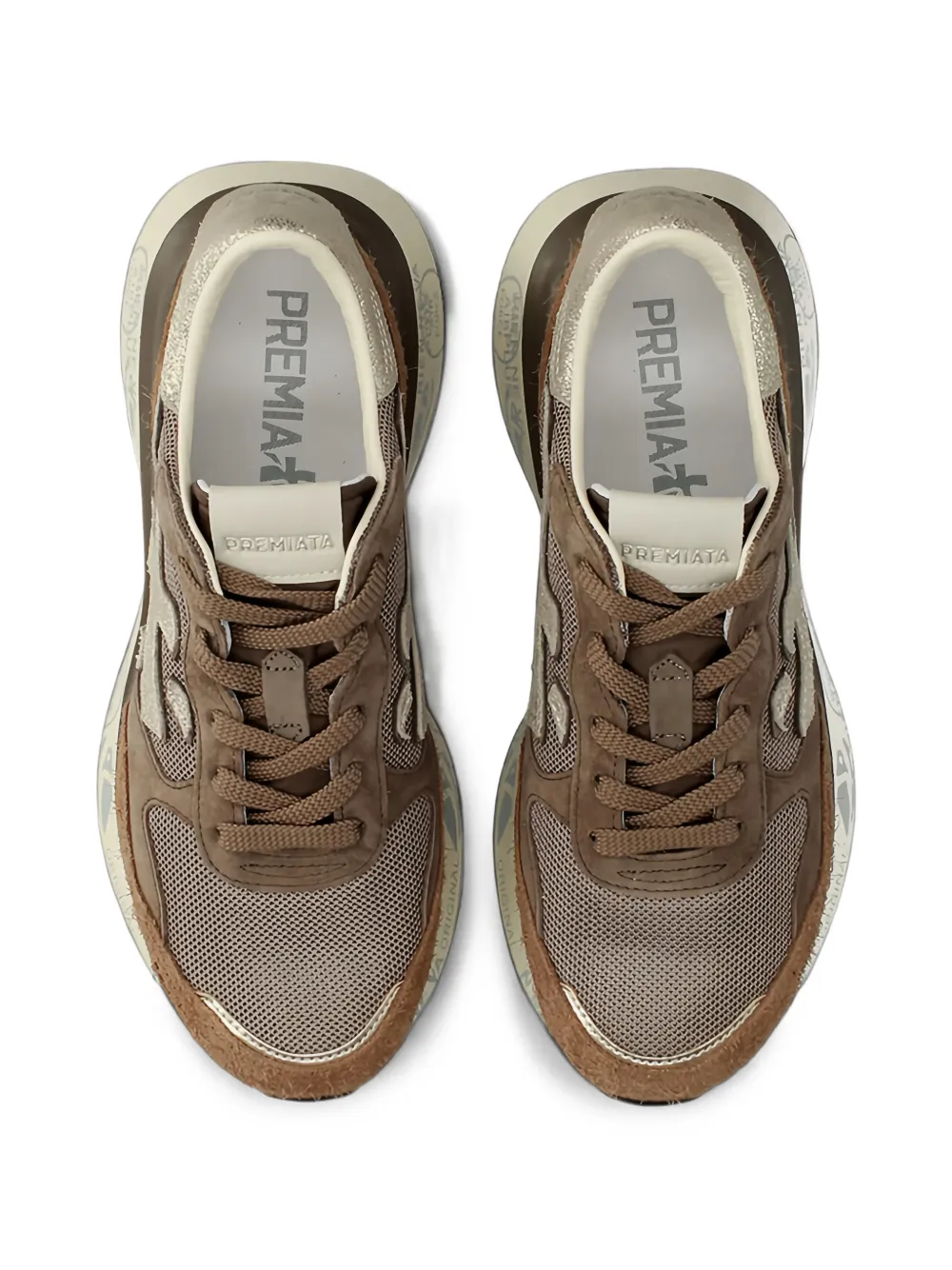 Premiata Lauryn 8549 logo-patch sneakers Bruin